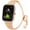 RoseGold, variant on REOQ Watch Band Compatible with Amazfit Active 2 Square/1/GTS 4 4mini/GTS 3/GTS 2/GTS 2e/GTS 2 mini/GTR 42mm/Bip 3 pro/Bip 3 SmartWatch -Metal Strap Jewelry Bangle Wrist Strap Bracelet Accessories
