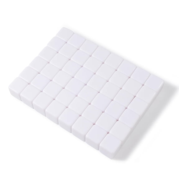 50 pcs16mm Blank Board Game Dice - White Cubes