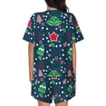 thumbnail image 3 of Lsque Christmas Women's Short-Sleeved Pajama Set - 2 Piece Soft and Lightweight Sleepwear Set-Small, 3 of 9