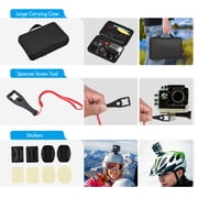 Xirurus Action Camera Accessories Bundle Kit for GoPro Hero 10 9 Black with Waterproof Housing Mounts