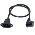 thumbnail image 1 of Cable de extensión IEC320 C14 a C13, C14 con orificios para tornillos y longitud corta C13, 1 of 4