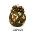 thumbnail image 3 of CSSAD Christmas Ornament - 3D Fabric Poke Christmas Ball DIY Kit, Christmas Balls Craft Kit for Adults, Poke Art for Adults, Beginner-Friendly No-Sew Craft, 3D Texture, 4", 3 of 6