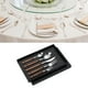 thumbnail image 5 of Juego De Cubiertos De Acero Inoxidable De Alta Dureza, Acabado Espejo, Utensilios Para Comer, Juego De Cubiertos De 5 Piezas Para Las Comidas Diarias, 5 of 8