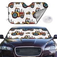 thumbnail image 2 of Haiem Cartoon Tractor Car Windshield Sun Shade - Blocks UV Rays Sun Visor Protector, Sunshade to Keep Your Vehicle Cool, Universal Fit SUV Van Sedan-Small, 2 of 7