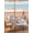 light blue, variant on Outdoor Tablecloth with Umbrella Hole and Zipper, Orange Blue Starfish Coastal Rectangle Table Cloth 60x120 Inch Waterproof Tablecloth, Summer Beach Eucalyptus Vintage Picnic Table Cover for Patio