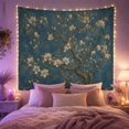 thumbnail image 2 of Floral Garden Sprawling with Branch Flowering Tree Likely, Mystical Fantasy for Space Lovers, Galaxy Room Decor, Mother'S Day Gift, Tapestry Wall Hanging for Bedroom and Dorm, 2 of 7