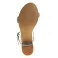 thumbnail image 7 of Badgley Mischka Girls Low Heeled Dress Shoes. (Little Kids Big Kids), Color:  Silver, Size: 2, 7 of 7
