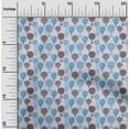 thumbnail image 2 of oneOone Cotton Silk Sky Blue Fabric Travel Sewing Craft Projects Fabric Prints By Yard 42 Inch Wide, 2 of 4