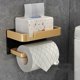 thumbnail image 1 of Lightweight Luxury Toilet Paper Holder with Phone Stand, Compatible with iPhone Samsung, 1 of 5