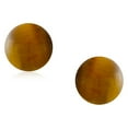 thumbnail image 2 of Bling Jewelry Womens Classic 6MM Tiger Eye Gemstone Drop Ball Earrings in Sterling Silver, 2 of 5