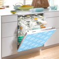 thumbnail image 2 of Yayeee Magnetic Dishwasher Cover for The Front Decoration Home Kitchen Machine Sticker Protector, Snowflake Pattern, 2 of 6