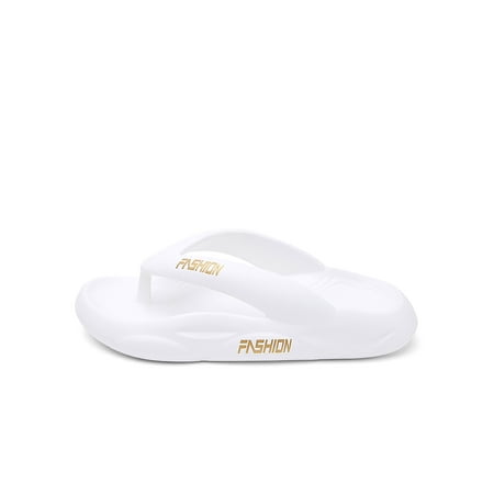 

Bellella Mens Flip Flops Summer Thong Sandals Quick Dry Beach Shoes Lightweight Slide Slippers Walking Pool Slides White 5