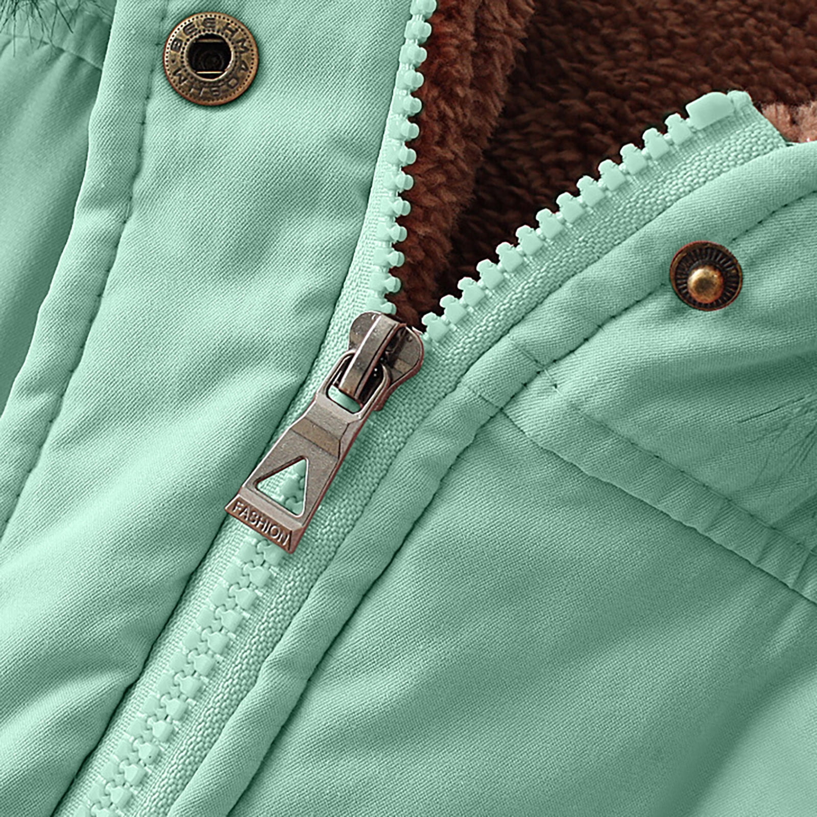 Hfyihgf Women's Hooded Winter Coat Long Warm Fleeced Lined Long Jackets Thicken Zip Up Faux Fur Hooded Parka Coat with Pockets Green 3XL