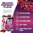 thumbnail image 6 of B-12 Vitamin Energy Gummies 4500mcg - Extra Strength B12 Gummy Chewables for Energy Metabolism & Immune Support - Dietary Supplement for Women, Men, & Kids - Non-GMO, Vegan, Berry Flavor - 60 Count, 6 of 10