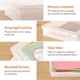 thumbnail image 3 of Caja de almacenamiento Lifewit de plástico multiusos, papel A4 transparente, 3 of 9