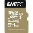 thumbnail image 1 of Carte à mémoire MSD + adaptateur SpeedIN' CL10 U3 d'Emtec de 64 Go, 1 of 3