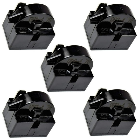 HQRP 5-Pack QP2-4.7 4.7 Ohm 1-Pin PTC Starter / Start Relay for Vinotemp VT-15TS VT-27TS VT-34TS VT-36 VT-36TS VT-46TS-2Z VT-54TS Wine Coolers