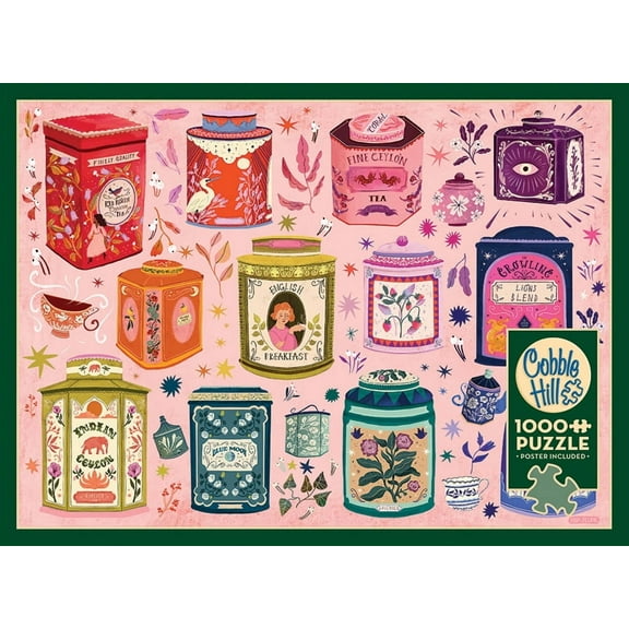 Tea Tin Treasures 1000 Jigsaw Puzzle