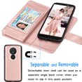 thumbnail image 6 of Tekcoo For Motorola Moto G7 / G7 Plus / G6 Play / Moto G6 / Moto G6 Forge Wallet Case, Luxury ID Cash Credit Card Slots Holder [Black] Carrying Flip Cover [Detachable Magnetic Hard Case] & Kickstand, 6 of 6