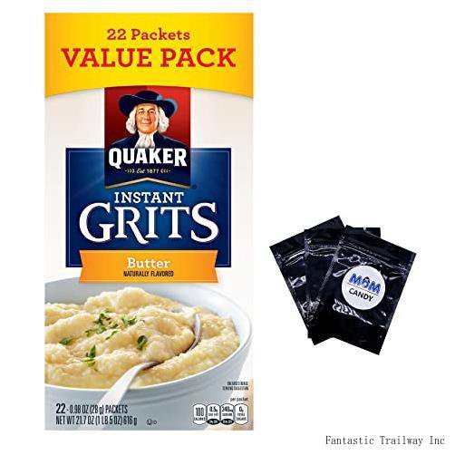 Grits Butter Flavored 22 Packets (1 Pack) 21.7 Oz Grits Cereal Packets