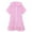 Pink, variant on EnJoCho Little Girls Swim Cover Up Kids Swimsuit Coverup Zip Up Beach Bathing Suit Hooded Bathrobe Absorbent Beach Dress Baby Kids Summer Casual Clothes