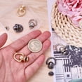 thumbnail image 3 of 1set 6pcs 3 colors Brass Ball Studs Rivets Pull Ring Rivets for Phone Case Leather Craft Handbag Purse Accessories Mixed color 27mm, 3 of 7