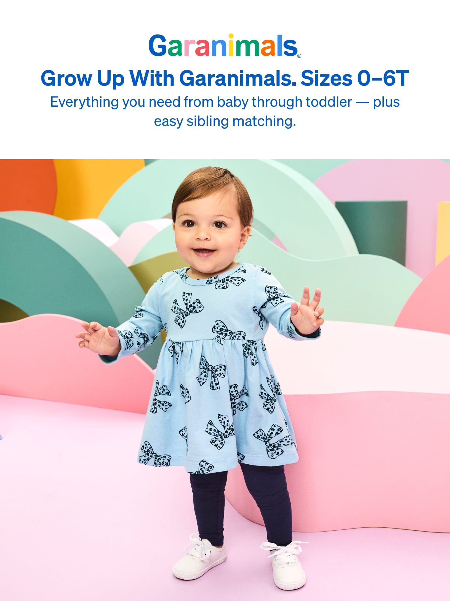 Garanimals Baby & Toddler Girl Dress 2-Piece Outfit Set, Sizes 0-6T