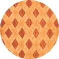 thumbnail image 1 of Ahgly Company Indoor Round Abstract Orange Modern Area Rugs, 3' Round, 1 of 4
