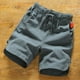 thumbnail image 3 of Pantalones cortos informales con cordón para hombre, Shorts cómodos de lino y algodón, ropa para correr y gimnasio, 3 of 4