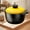 Yellow A, variant on Foqnuq Yellow Ceramic Casserole Pot Slow Cooker for Soup Rice Porridge, Durable High-Temperature Resistant, Perfect for Home Cooking and Camping