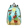 thumbnail image 2 of Rocae African Women for Durable Canvas Backpack Leisure Large Bag Travel Rucksack Multi-function Backpack Medium, 2 of 8