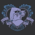 thumbnail image 2 of Women's The Little Mermaid Ursula So Much For True Love Heart  Racerback Tank Top Black Heather X Small, 2 of 4