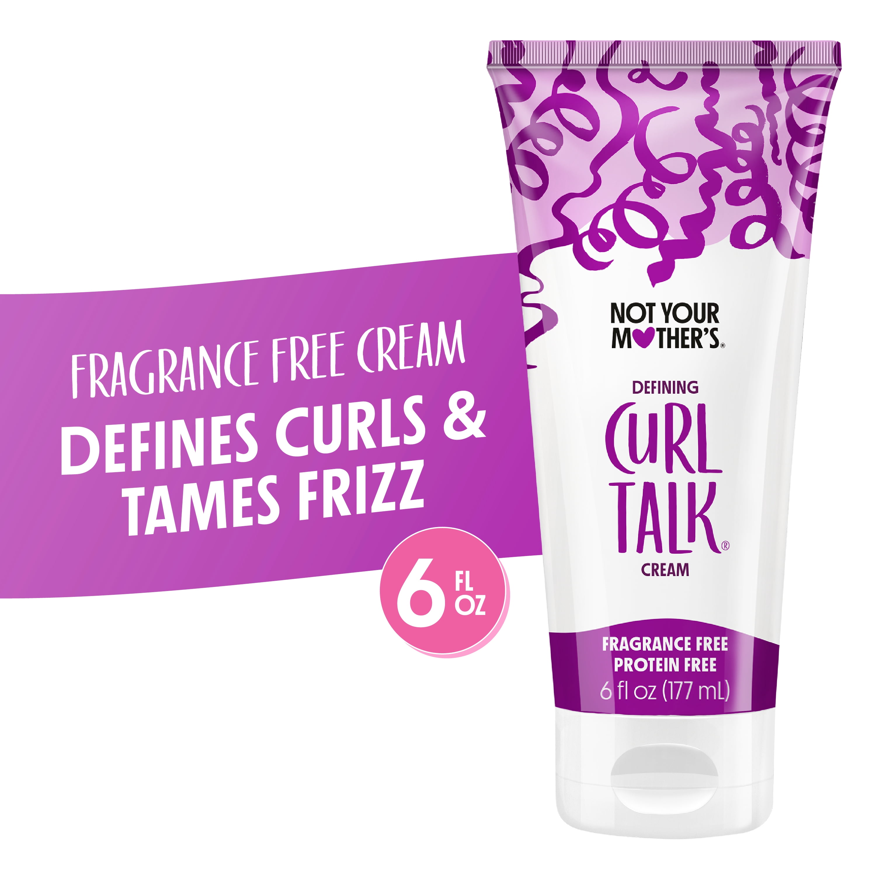 Not Your Mother's Curl Talk Defining Curl Cream, Fragrance-Free and Protein-Free, 6 fl oz