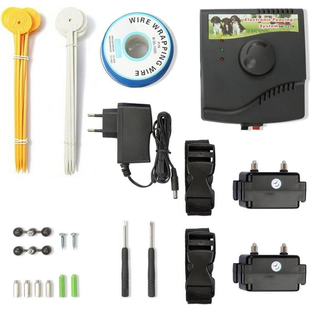 Electric Dog Fence Anti Runaway Collar with 2 collars