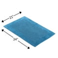 thumbnail image 2 of Knightsbridge Bella Napoli 220 GSF Reversible Bath Rug 21 x 34 - Aqua, 2 of 2