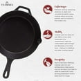 thumbnail image 2 of Pre-Seasoned Cast Iron Skillet 4-Piece Chef Set (6-Inch 8-Inch 10-Inch 12-Inch) Oven Safe Cookware - 4 Heat-Resistant Holders - Indoor and Outdoor Use - Grill, Stovetop, Induction Safe, 2 of 7