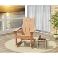 thumbnail image 2 of Parkdale Outdoor HDPE Plastic Adirondack Rocking Chair in Teak, 2 of 7