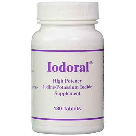 Optimox Iodoral Suractivé iode de potassium Iodure supplément de soutien thyroïde 180 comprimés