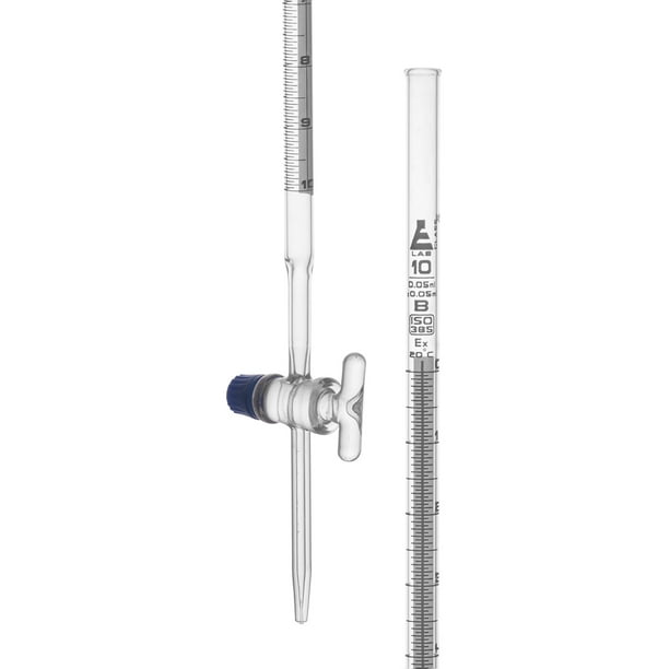 Lab Burette, 10mL Schellbach Design for Accurate Miniscus Reading