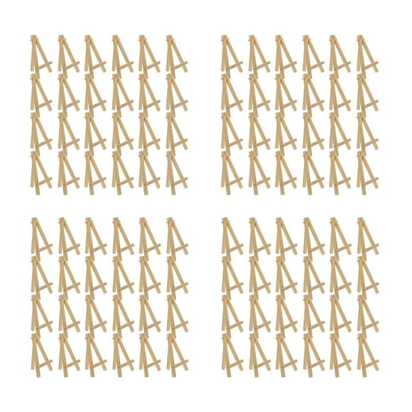 96 Piezas de 12,7 cm Mini Soportes de Exhibición de Madera, Caballetes, Soportes de Mesa, Adecuados para Artesanías para Niños, Tarjetas de Visita