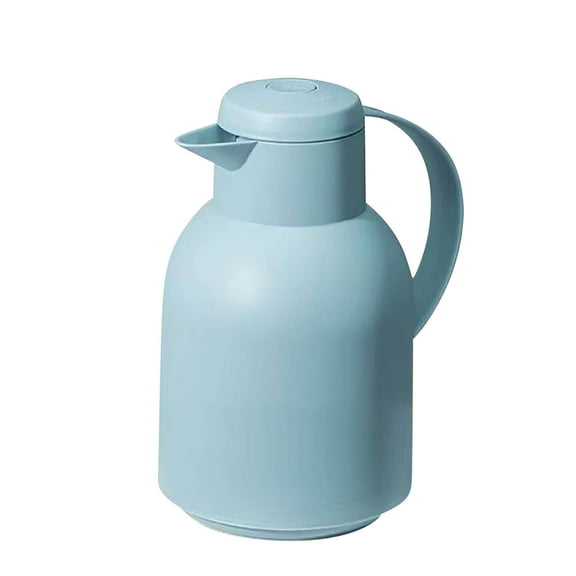 Thermal Carafe,Coffee Carafe Insulated,Home Large Capacity Hot Kettle Office Portable Glass Insulated Pot Teapot Open Water Bottle,Thermal Coffee Carafe, Insulated Stainless Steel(Blue)