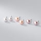 thumbnail image 1 of Pendientes de perlas de agua dulce de plata con agujeros para las orejas, pendientes pequeños y sencillos, joyería para las orejas de mujer, 1 of 4