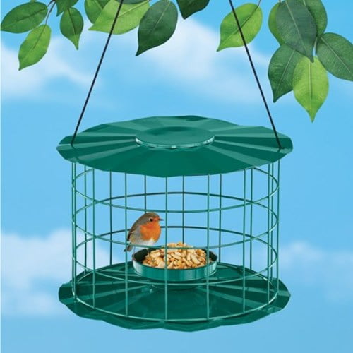 Metal Squirrelproof Baffled Bird Feeder Metal Squirrelproof Baffled Bird Feeder