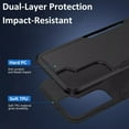 thumbnail image 4 of [PST] Samsung Galaxy S21 FE Hard Case, Dual Layers Heavy Duty Rubber Armor Bumper Hard Case Cover, 4 of 5