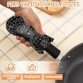 thumbnail image 3 of BaHomeck Pot Handle Holder Covers 4Pcs, Black And White Illustration Of Spider Web Top View Non Slip Heat-Resisting Pan Handle Covers For Home Kitchen Baking Cooking BBQ Cookwares,6×3In, 3 of 5