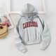 thumbnail image 1 of Sudadera con capucha Causal Sudadera con cordón Sudadera versátil Tops Sudadera Tops para la oficina Caminar Otoño Primavera Mochilero S, 1 of 10