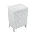 thumbnail image 4 of Cascade 24 in. White Oak Bathroom Vanity With White, 3-Hole Ceramic Sink Top, 4 of 8