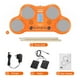 thumbnail image 5 of Batería eléctrica de mesa HXW PD405, con 163 sonidos de percusión, 4 pads de batería sensibles a la velocidad, 2 pedales y baquetas Regalo de Navidad, 5 of 5