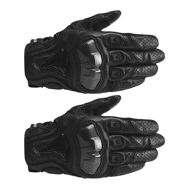 Naiovety Paquete de 2 guantes de motocicleta, guantes portátiles de invierno y otoño, equipo Protector transpirable para conducción profesional al aire Ciclismo Negro L Naiovety OD027440-02