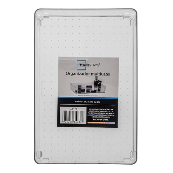 Organizador Multiusos Mainstays Transparente 29.2 x 20 cm